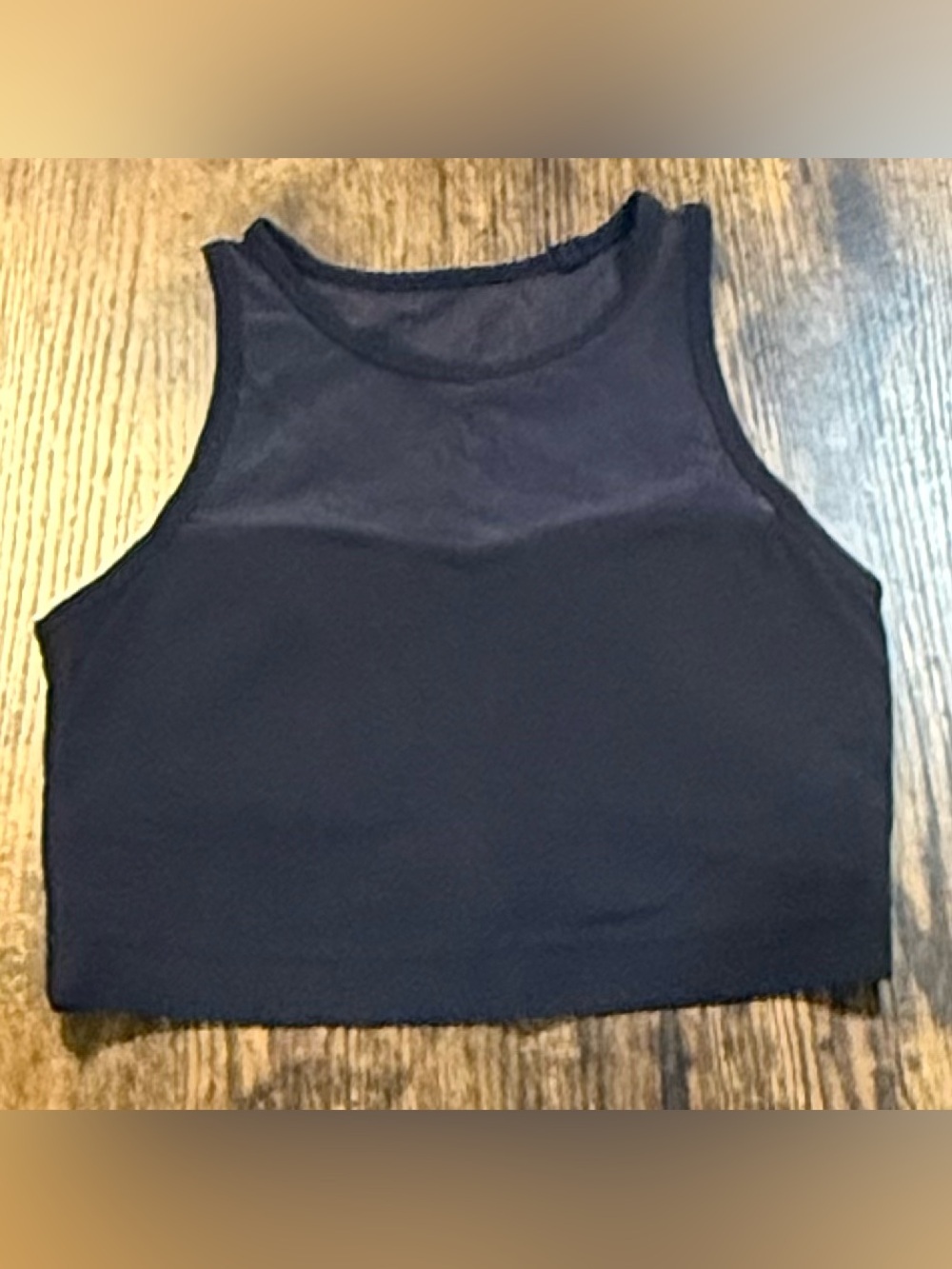 STORI Intro Mesh Sports Bra Black High Neck Longline Crop Top Women’s Activewear